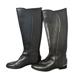 Louise et Cie Lo-Vallery 9M Black Leather Riding Boots